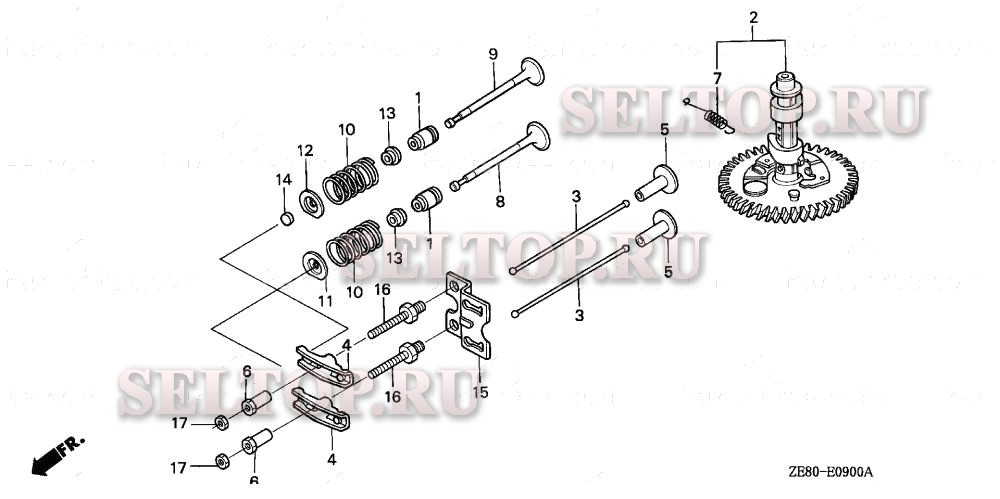 Распредвал для Honda GXV270 DAE2