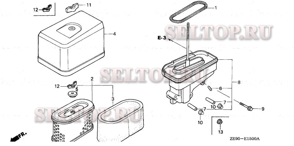 Воздушный фильтр для Honda GXV340 DA2