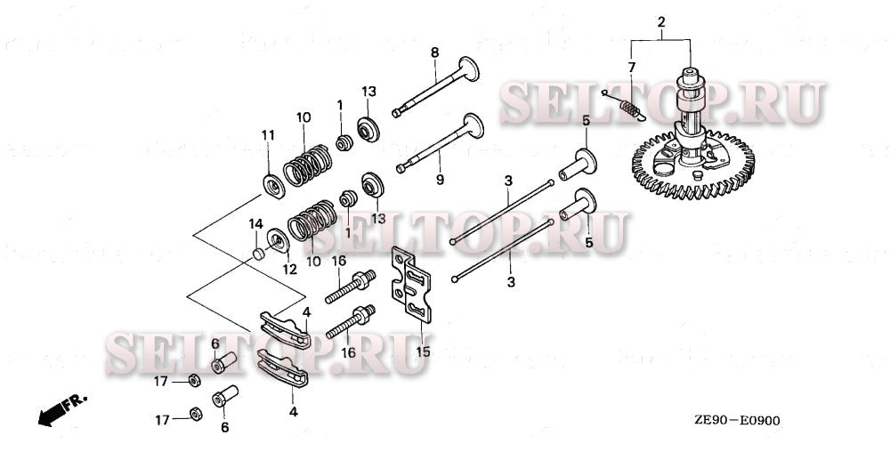 Распредвал для Honda GXV340 DAP2