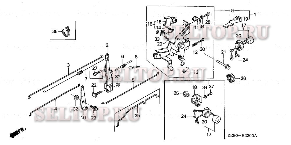 Управление для Honda GXV340K1 DAP5
