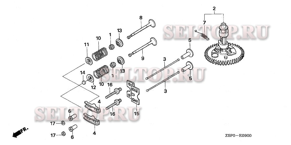 Распредвал для Honda GXV340UA2 DE33