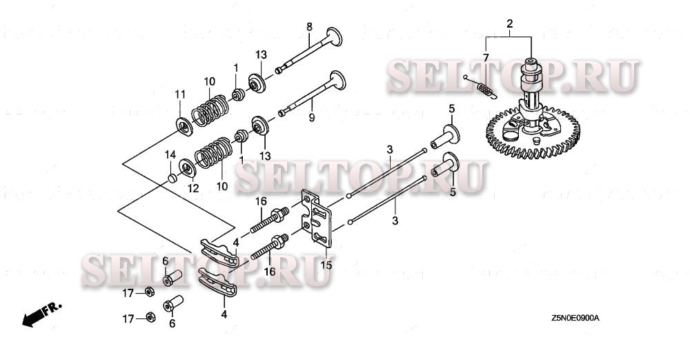 Распредвал для Honda GXV340UT2 DX3