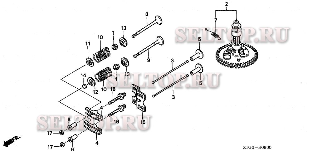 Распредвал для Honda GXV390A1 DA33