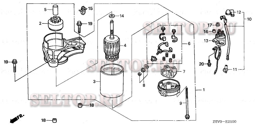 Стартер для Honda GXV390RT1 DAS