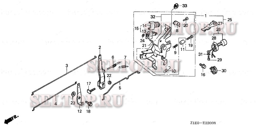 Управление (1) для Honda GXV390T1 DE33