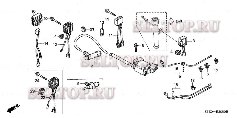 Катушка зажигания для Honda GXV390T1 DE33