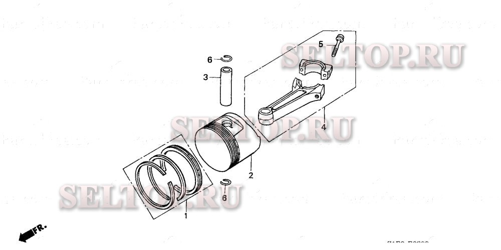 Поршень для Honda GXV390T1 DEP3
