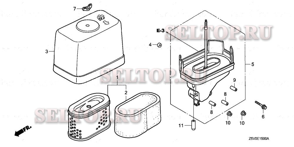 Воздушный фильтр для Honda GXV390UT1 DETR