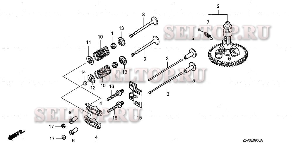 Распредвал для Honda GXV390UT1 DXE2