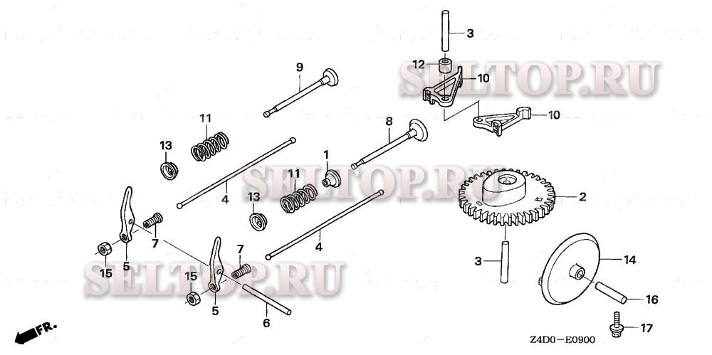 Распредвал для Honda GXV50U VE