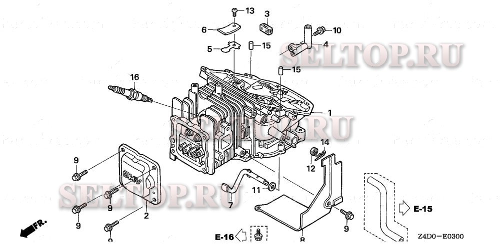 Цилиндр для Honda GXV50U VE