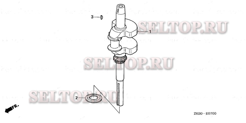 Коленвал для Honda GXV520U QRA5