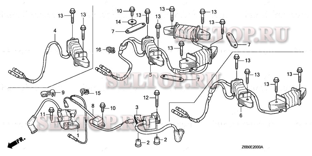 Катушка зажигания для Honda GXV530R DXA1