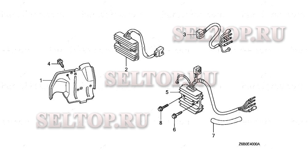 Жгут проводов, кожух провода для Honda GXV530R JXA3