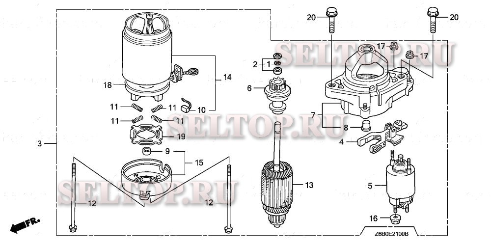 Стартер для Honda GXV530R QRA5