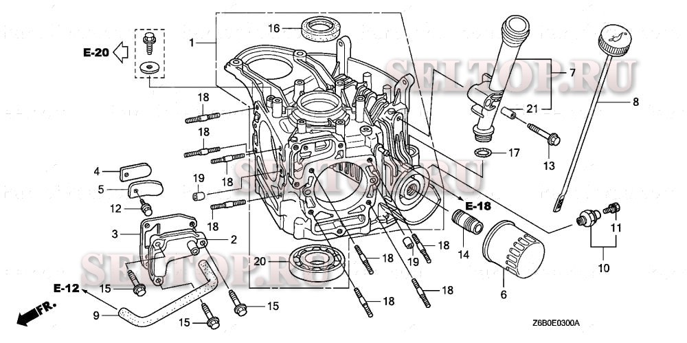 Картер для Honda GXV530U EXA2