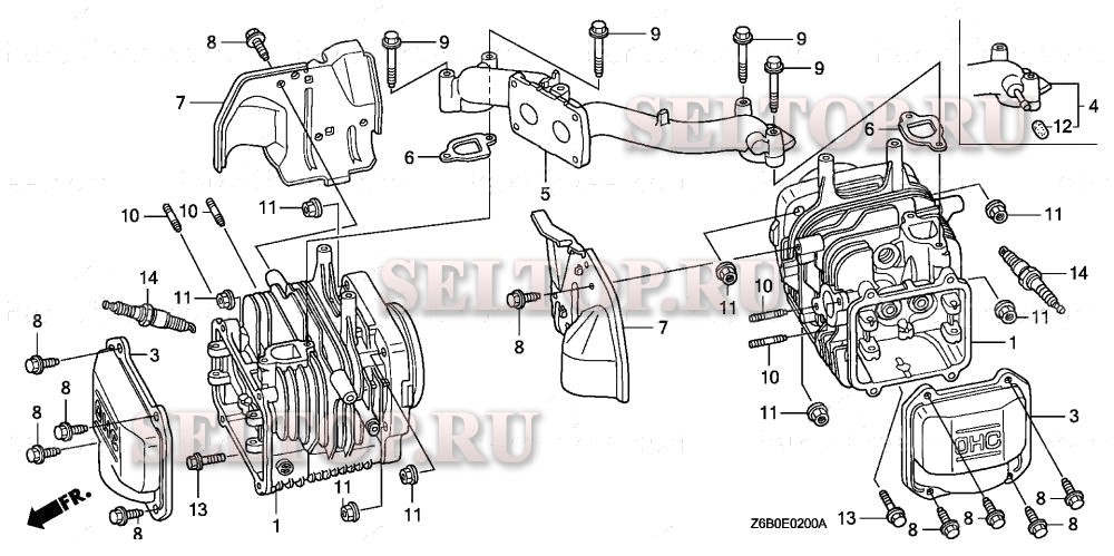 Цилиндр для Honda GXV530U QEA3