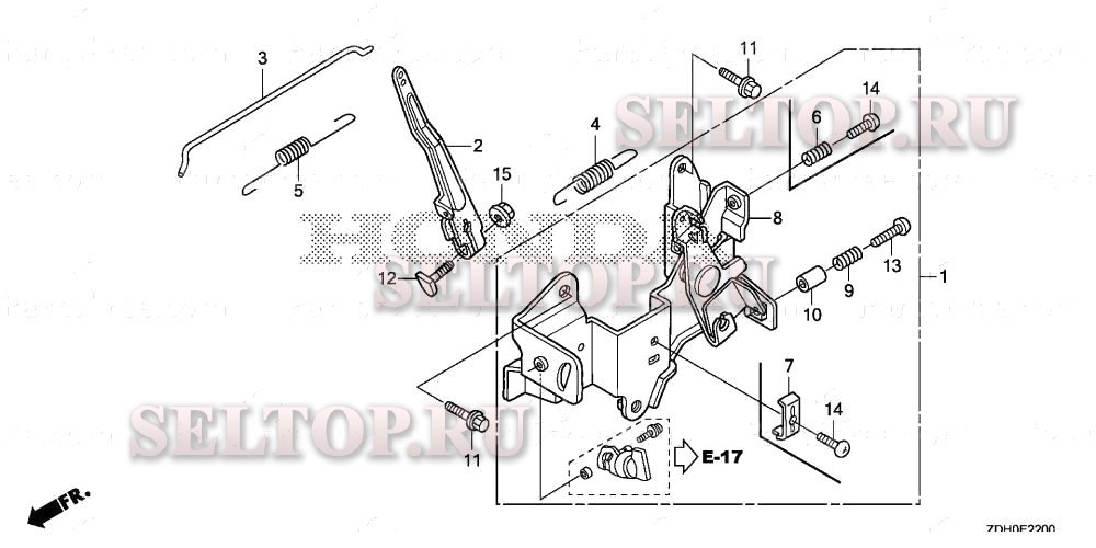 Управление для Honda GXV57UT N7E1
