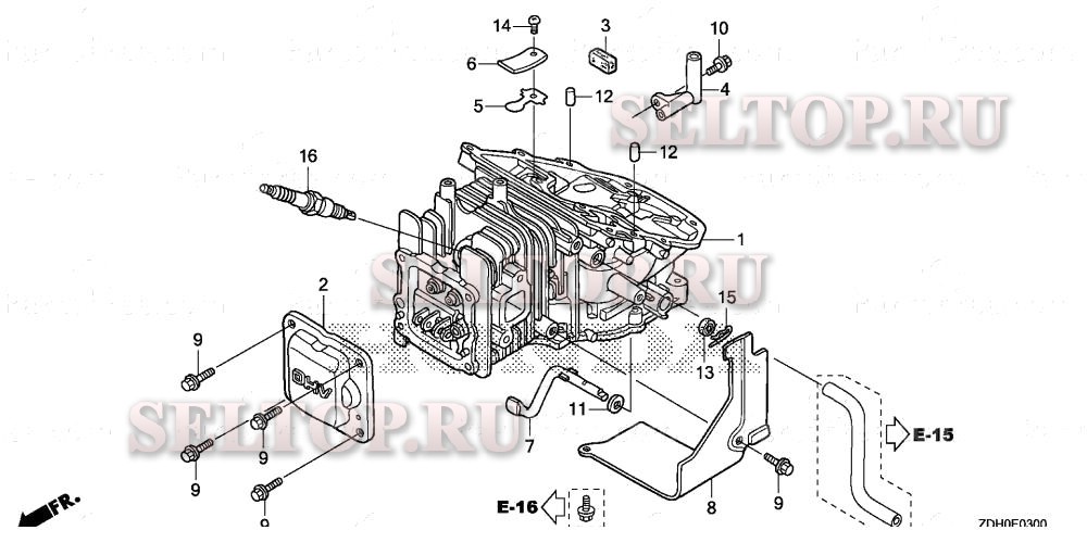 Блок цилиндров для Honda GXV57UT N7E1