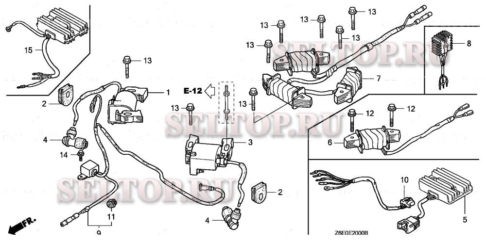Катушка зажигания для Honda GXV610U1 QZC2