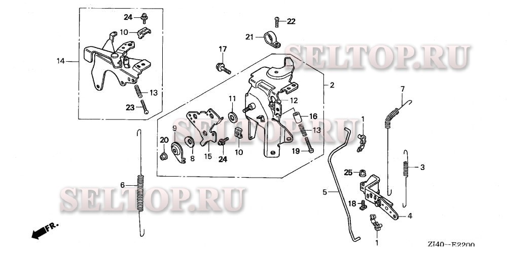 Управление (1) для Honda GXV620 QAE