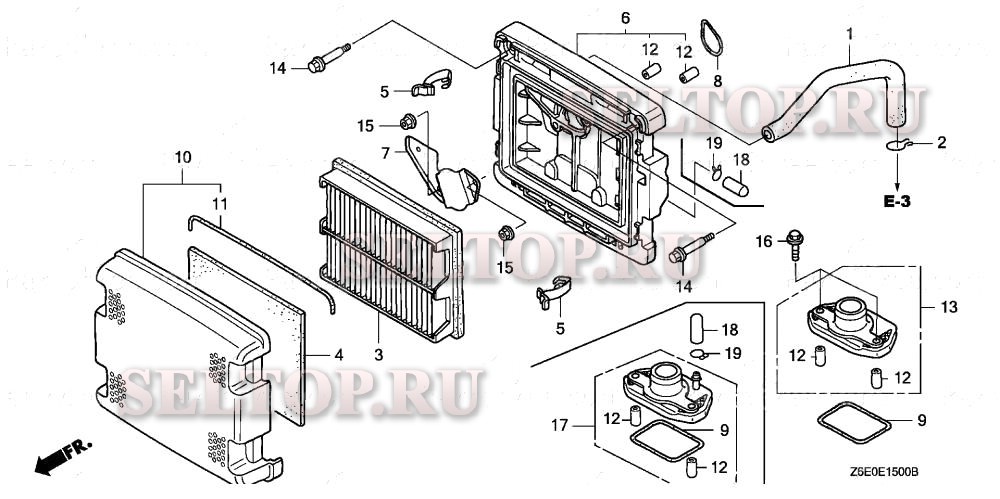 Воздушный фильтр для Honda GXV620R1 QAF