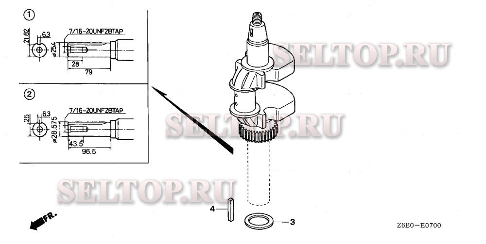 Коленвал для Honda GXV620R1 QAF