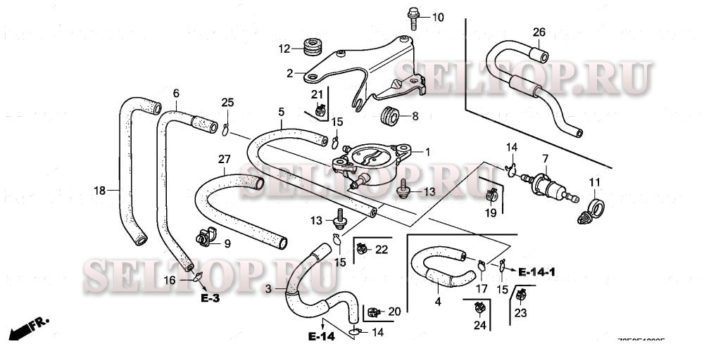 Топливный насос для Honda GXV620R1 QAF