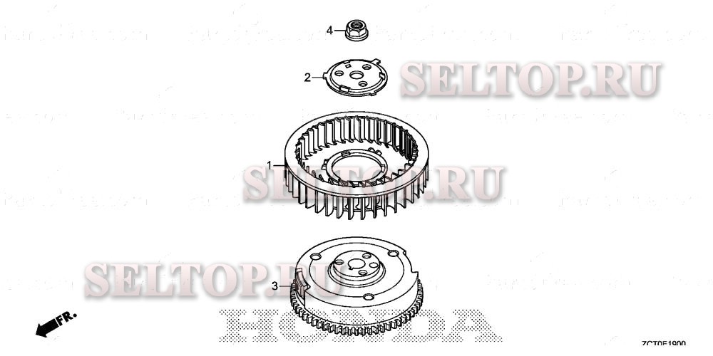 Маховик для Honda GXV660RH TAF2