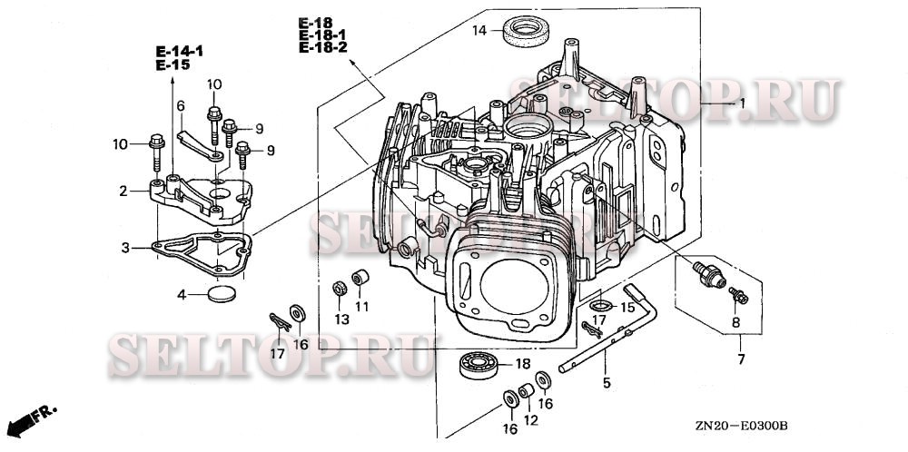 Цилиндр для Honda GXV670 TAE2