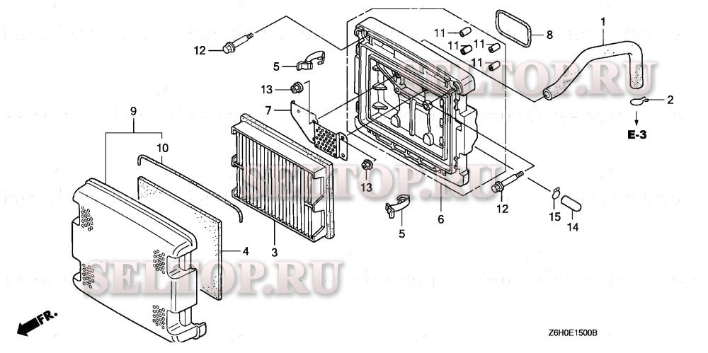 Воздушный фильтр (dual) для Honda GXV670R TAF