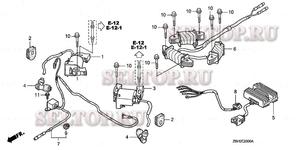 Катушка зажигания для Honda GXV670R TAF