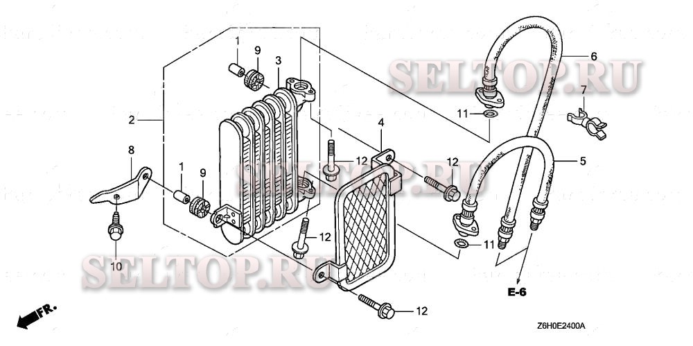 Маслоохладитель для Honda GXV670R TAF