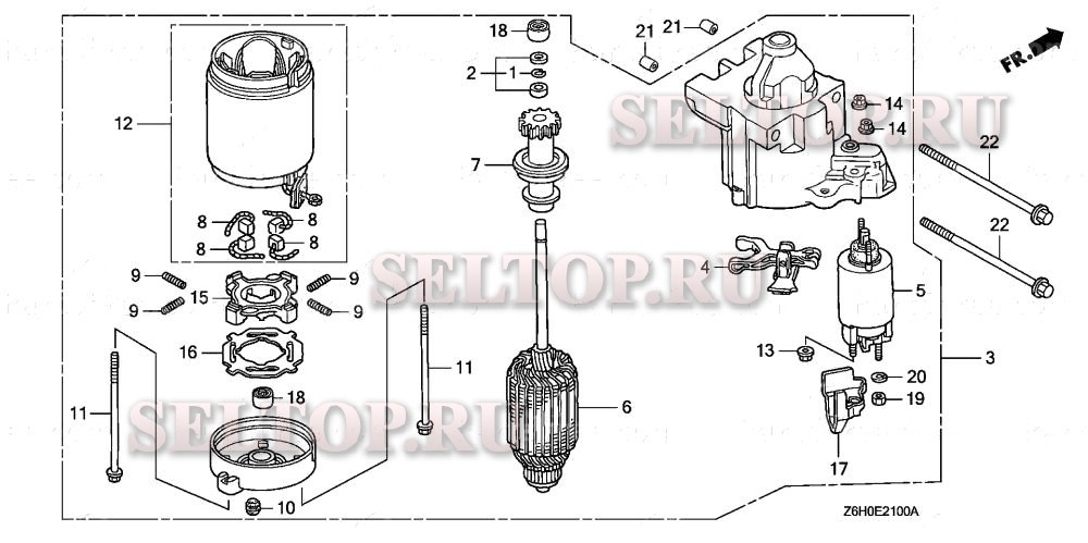 Стартер для Honda GXV670U TAE2