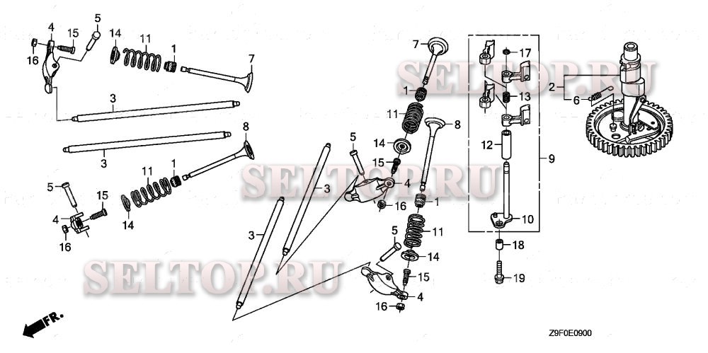 Распредвал для Honda GXV690R TAF