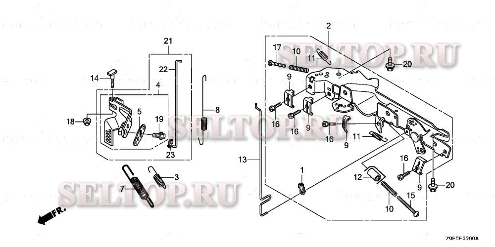 Управление для Honda GXV690R TAF