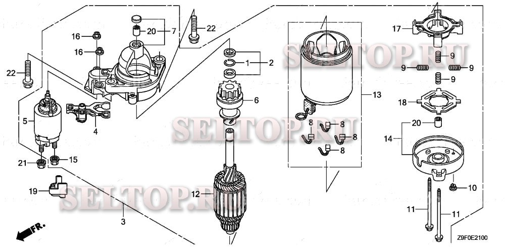 Стартер для Honda GXV690R TAF