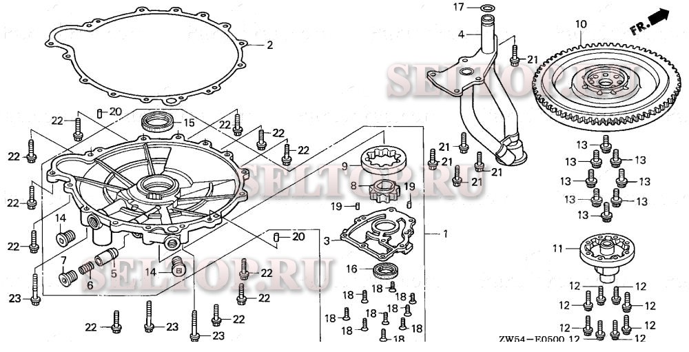 Масляный насос для Honda BF115A1 XA
