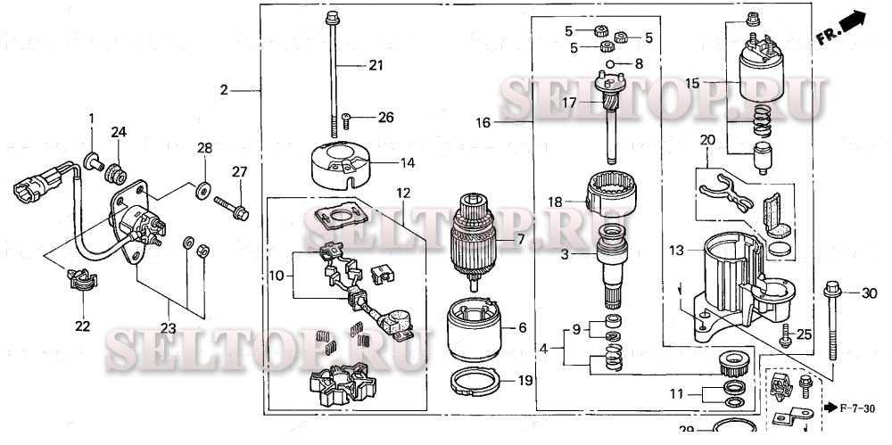 Стартер для Honda BF115A1 XA