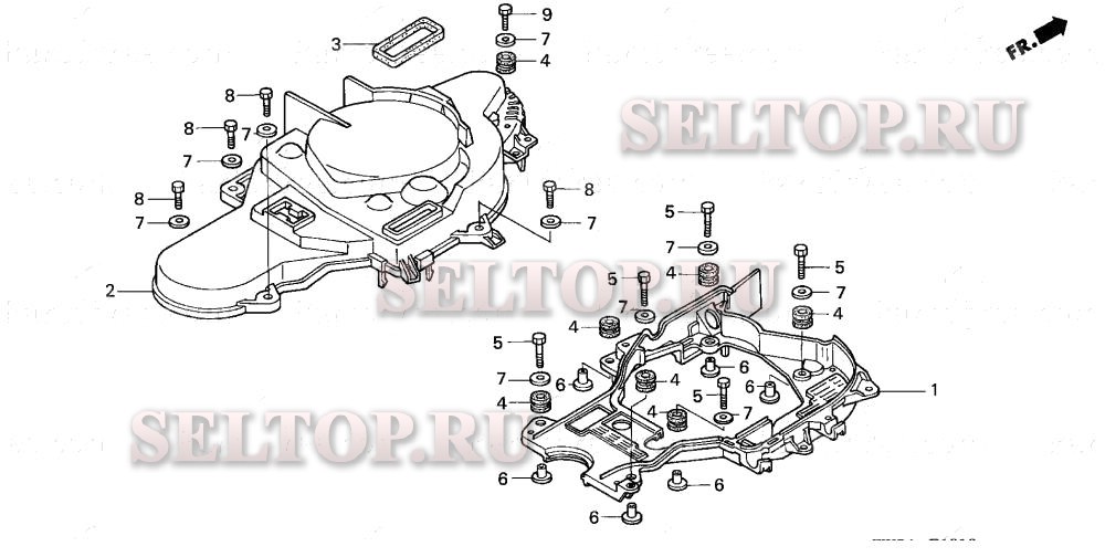 Крышка ремня грм для Honda BF115A1 XA