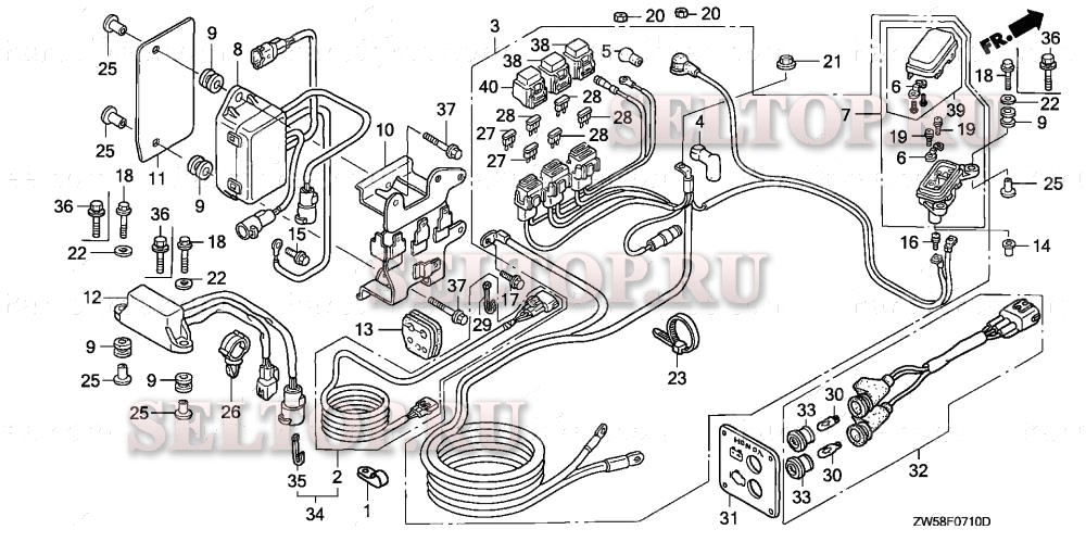 Провода стартера для Honda BF115A3 XCA
