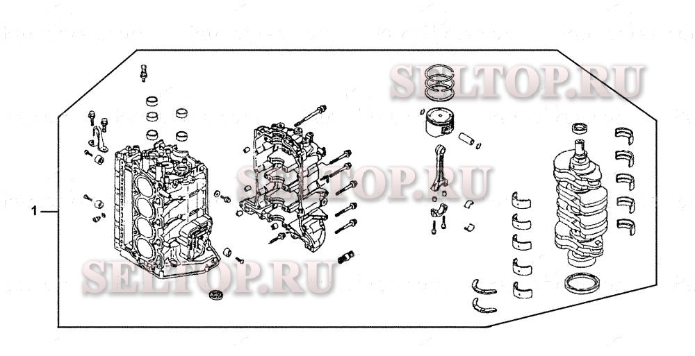 Шорт-блок для Honda BF115A6 LCA