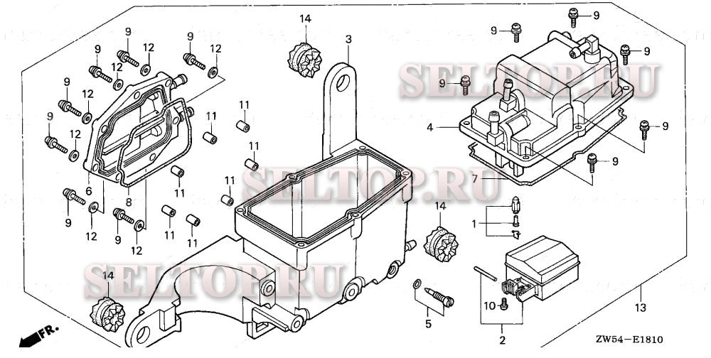 Пароотделитель (1) для Honda BF115AX XCA
