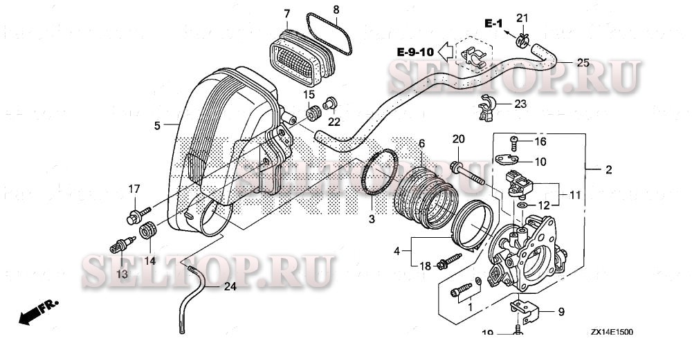Корпус дросселя для Honda BF115D XA