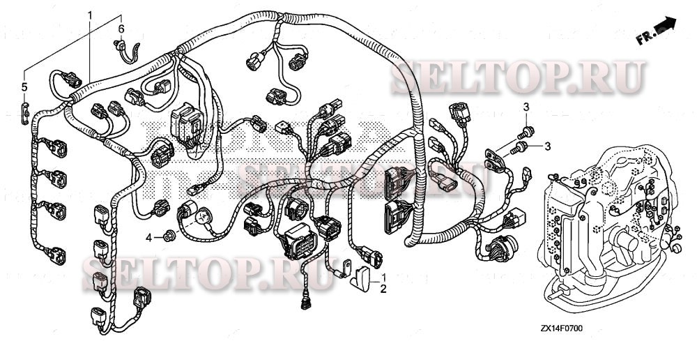 Жгут проводов для Honda BF115D XA