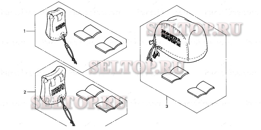 Крышка пульта дистанционного управления, комплект крышки двигателя для Honda BF130A1 LA