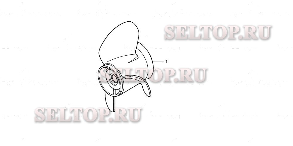 Гребной винт, комплект для Honda BF130A2 LCA