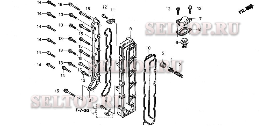 Термостат для Honda BF130A4 LA