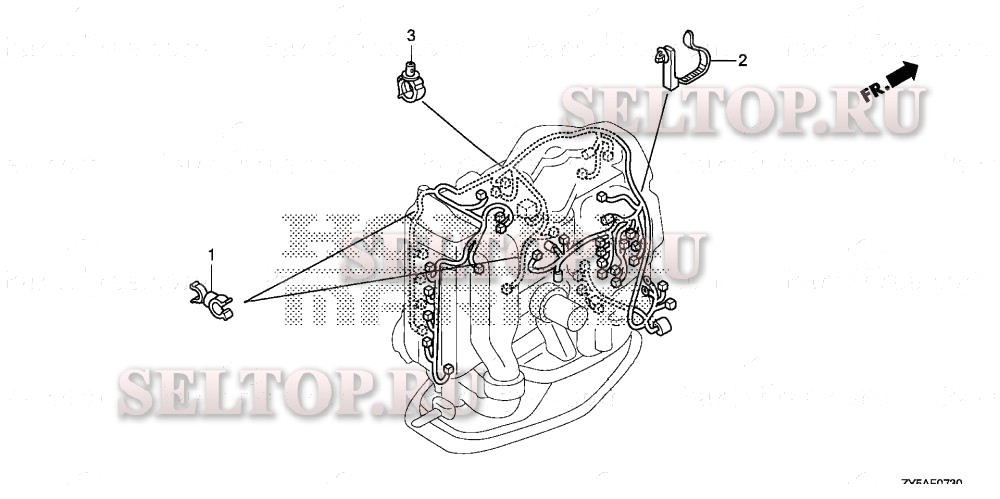 Хомут для Honda BF150AK2 XCA