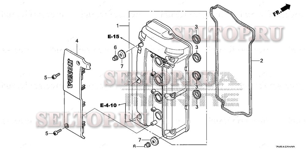 Крышка головки цилиндра для Honda BF150AK2 XCA